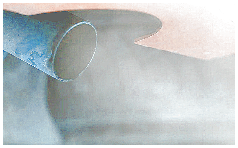 Humo del tubo de escape del Ford Fiesta 1.1 52 3 Vr